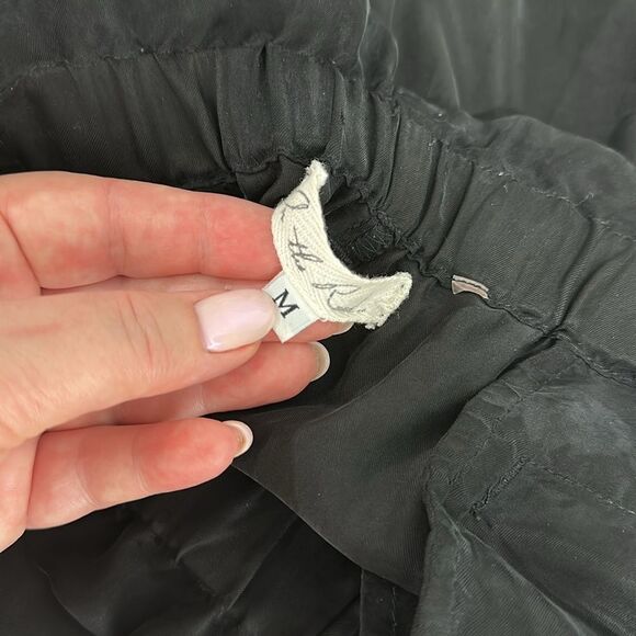 On The Road / Young Fabulous & Broke Satin Paperbag Pants Size M - Picture 6 of 11